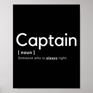 Poster Le capitaine a toujours raison - Marine marchande