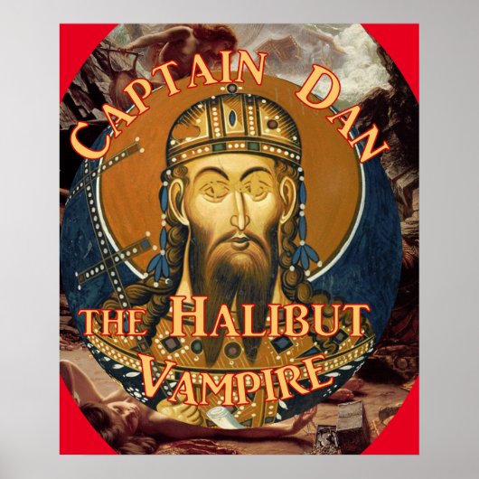 Poster Le capitaine Dan the Halibut Vampire (Devant)