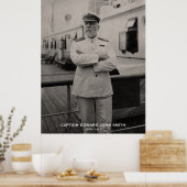Poster Le capitaine Edward John Smith du Titanic Memorial (Cuisine)