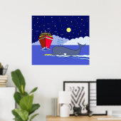 Poster Le capitaine Kayak sauvé par la baleine (Bureau à domicile)