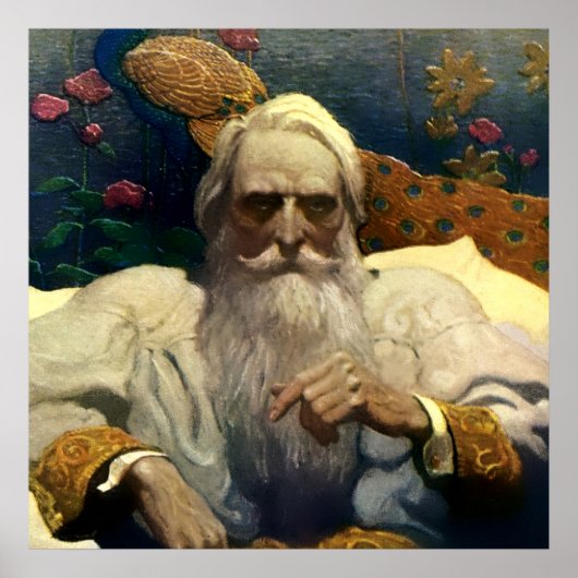 Poster «Le capitaine Nemo du Nautilus» par NC Wyeth (Devant)