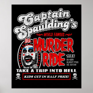 Poster Le Capitaine Spaulder Murder Ride