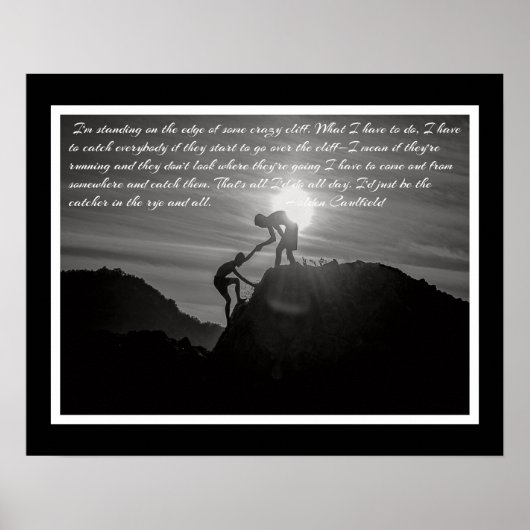 Poster Le Capteur dans la citation du Caulfield Holden-Ry (Devant)