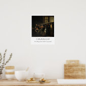 Poster Le Caravage — La Vocation de saint Matthieu (Cuisine)