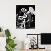 Poster Le Caravaggio Saint Matthieu Et L'Ange (Bureau à domicile)