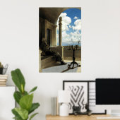 Poster Le cardinal Archevêque assis sur son balcon ombrag (Bureau à domicile)