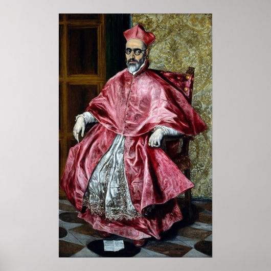 Poster Le cardinal El Greco Fernando Niño de Guevara (Devant)