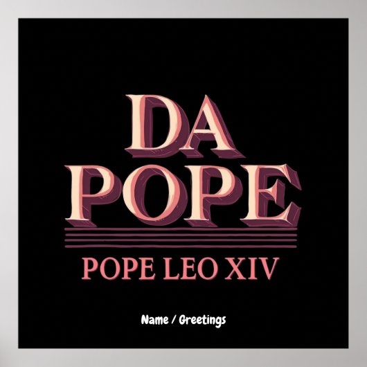 Poster Le cardinal Robert Prevost et l'ascension du pape (Devant)
