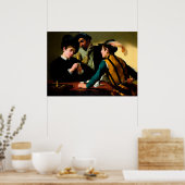 Poster Le Cardsharps par Caravaggio (Cuisine)