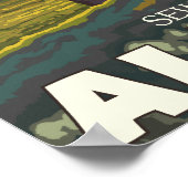 Poster Le caribou dans la nature - Seward, Alaska (Coin)