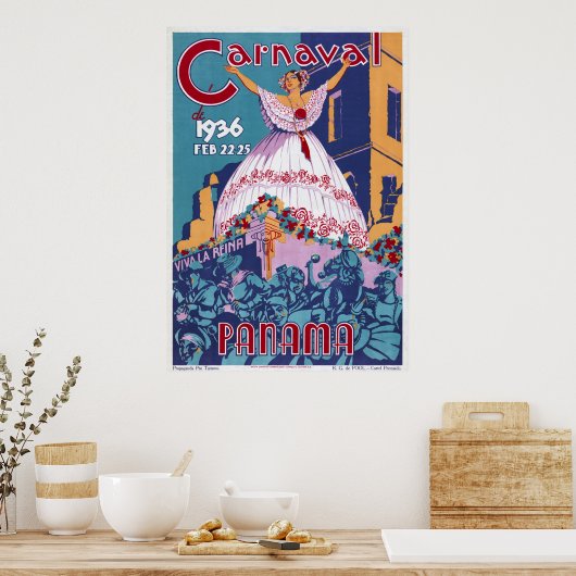 Poster Le carnaval de Panama (Cuisine)