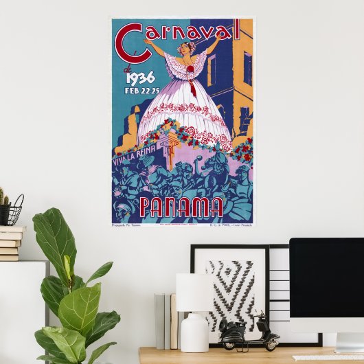 Poster Le carnaval de Panama (Bureau à domicile)