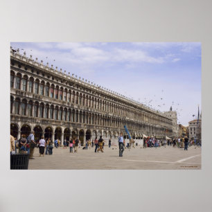 Poster Le carré de St Mark, Venise, Italie