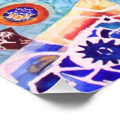 Poster Le Carrelage de Gaudi. (Coin)