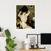 Poster Le Casquette noir (Bureau à domicile)