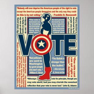 Poster Le casquette veut que vous votiez