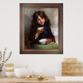 Poster Le Casse-Croûte par Léon-Jean-Basile Perrault (Cuisine)