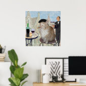 Poster Le Cat du Café (Bureau à domicile)