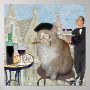 Poster Le Cat du Café