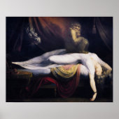 Poster Le cauchemar par Henry Fuseli (Devant)