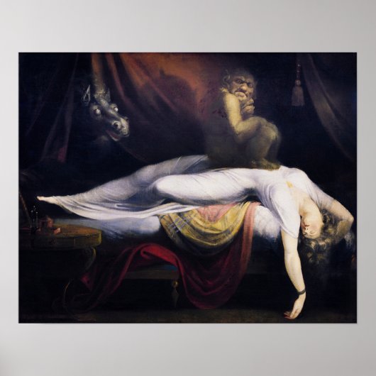 Poster Le cauchemar par Henry Fuseli (Devant)