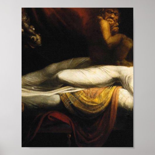 Poster Le cauchemar peint Henry Fuseli Thomas Burke (Devant)