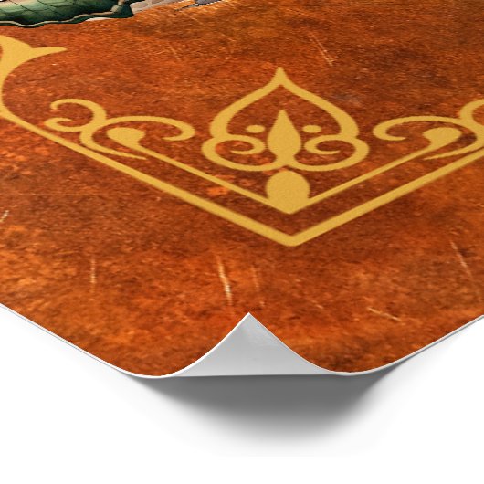 Poster Le Cauldron de la sorcière forestière | ART NUMÉRI (Coin)