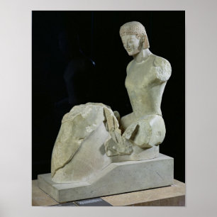 Poster Le cavalier de Rampin, c.550-540 AVANT JÉSUS