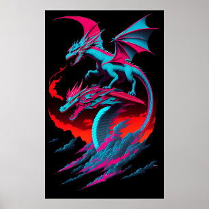Poster Le Cavalier de Surf du Dragon