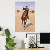 Poster Le cavalier par Frederic Remington (Bureau à domicile)