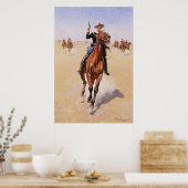 Poster Le cavalier par Frederic Remington (Cuisine)
