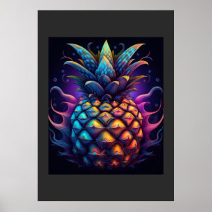 Poster Le célèbre ananas Mandelbrot