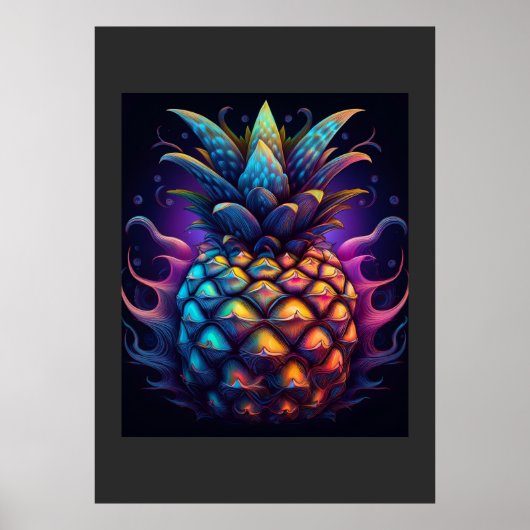Poster Le célèbre ananas Mandelbrot (Devant)