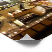 Poster Le célèbre monument de Chicago la nuit (Coin)