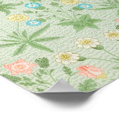 Poster Le célèbre motif Daisy de William Morris. (Coin)