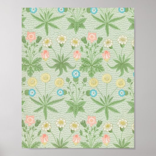 Poster Le célèbre motif Daisy de William Morris. (Devant)