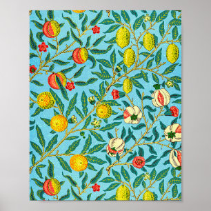 Poster Le célèbre motif des Quatre fruits de William Morr