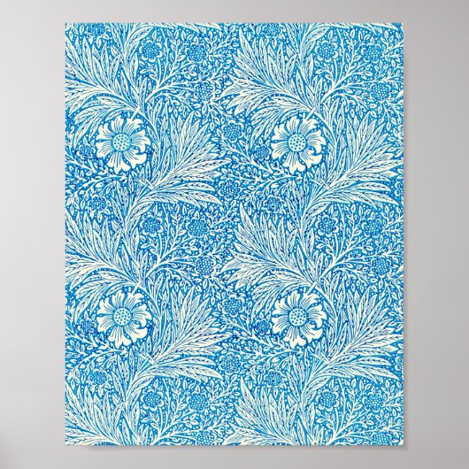 Poster Le célèbre motif Marigold de William Morris (Devant)