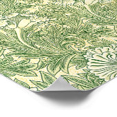 Poster Le célèbre motif Tulip de William Morris (Coin)