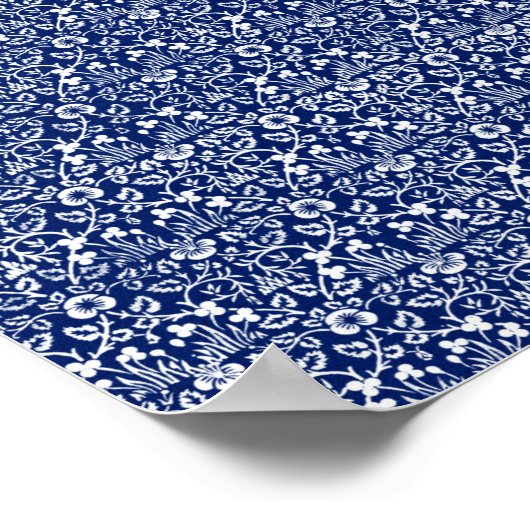 Poster Le célèbre oeil motif de William Morris (Coin)