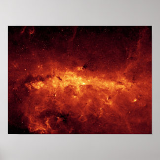 Poster Le centre de la Voie Lactée avec poussière