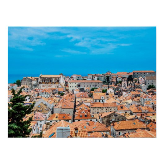 Poster Le centre historique de Dubrovnik (Devant)