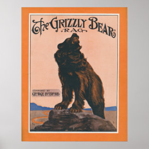 Poster Le cerceau de l'ours grizzli