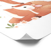 Poster Le cerf de bois Doe et le bébé Fawn Mon Gigi m'aim (Coin)