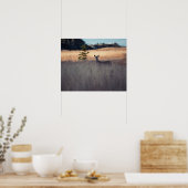 Poster Le cerf sur le terrain (Cuisine)