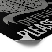 Poster Le cerveau rencontre des difficultés techniques, r (Coin)