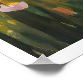 Poster Le champ africain Yoga au coucher du soleil (Coin)