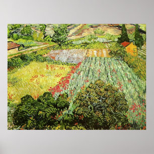 Poster Le "Champ avec des pavots" de Vincent van Gogh (18