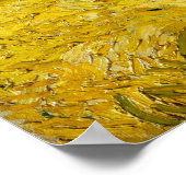 Poster Le champ de blé de Van Gogh avec cyprès (Coin)