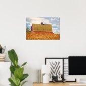 Poster Le champ du blé (Bureau à domicile)